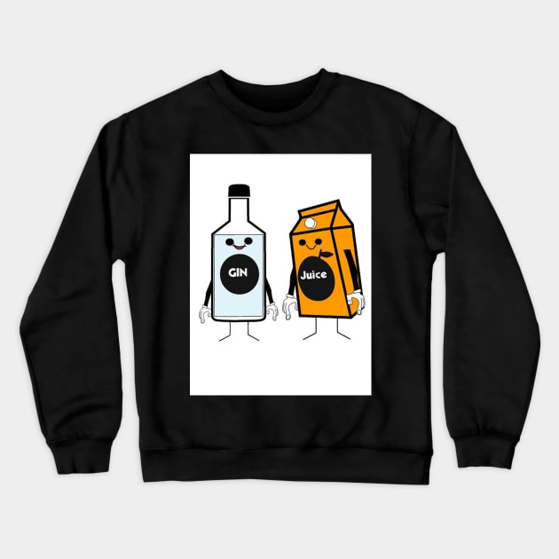 gin and juice Crewneck Sweatshirt by brandonfoster1650